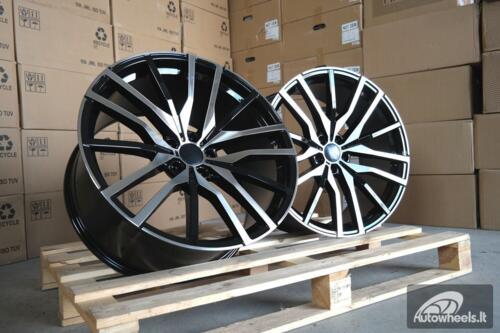 Ratlankis R20x10  5X120  ET  40  74.1  H0324  (BY1473)  Black Polished (MB)  For BMW  (Z3+Z6)  (Rear+Front)