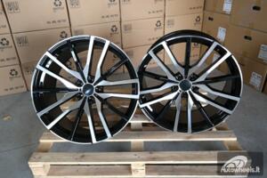 Ratlankis R20x10  5X120  ET  40  74.1  H0324  (BY1473)  Black Polished (MB)  For BMW  (Z3+Z6)  (Rear+Front)