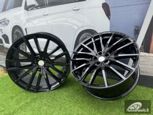 Ratlankis R22x9.5  5X112  ET  37  66.6  H0324  (BY1473)  Black (BL)  For BMW  (Z2)  (Rear+Front)