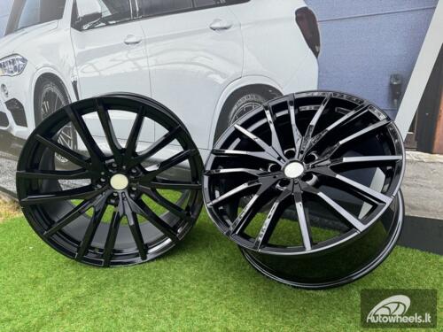 Ratlankis R22x9.5  5X112  ET  37  66.6  H0324  (BY1473)  Black (BL)  For BMW  (Z2+Z1)  (Rear+Front)