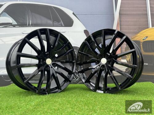 Ratlankis R22x9.5  5X112  ET  37  66.6  H0324  (BY1473)  Black (BL)  For BMW  (Z2+Z1)  (Rear+Front)