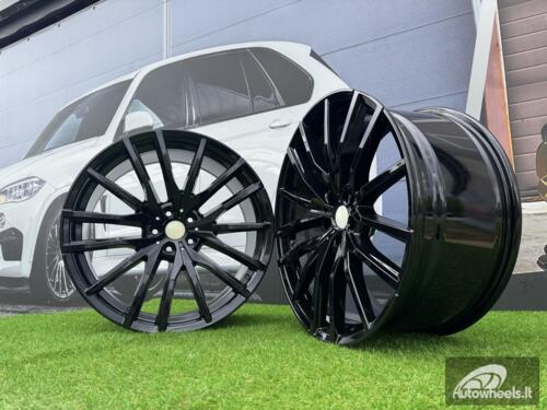 Ratlankis R22x9.5  5X112  ET  37  66.6  H0324  (BY1473)  Black (BL)  For BMW  (Z2+Z1)  (Rear+Front)