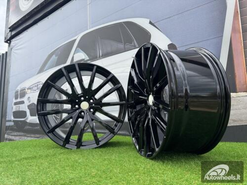 Ratlankis R22x9.5  5X112  ET  37  66.6  H0324  (BY1473)  Black (BL)  For BMW  (Z2+Z1)  (Rear+Front)