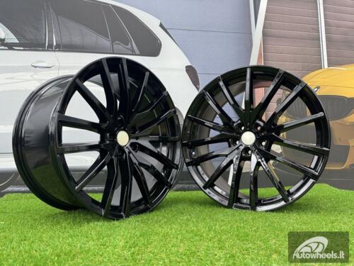 Ratlankis R21x10.5  5X112  ET  43  66.6  H0324  (BY1473)  Black (BL)  For BMW  (P+Z2)  (Rear+Front)