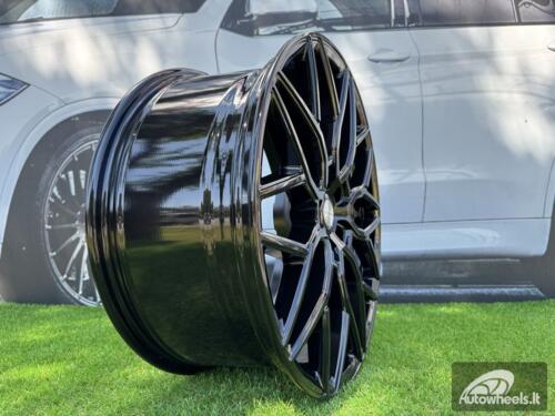 Ratlankis R19x8.5  5X112  ET  40  66.6  H4101  (BY1920)  Black (BL)  For RACIN  (M)  (Style Vossen)