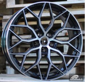 Ratlankis R19x8.5  5X112  ET  40  66.6  H4101  (BY1920)  Black Polished (MB)  For RACIN  (Z2+Z3)  (Style Vossen)