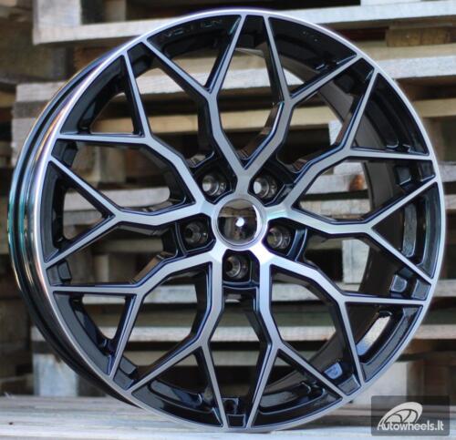 Ratlankis R19x8.5  5X112  ET  40  66.6  H4101  (BY1920)  Black Polished (MB)  For RACIN  (Z3+Z6)  (Style Vossen)