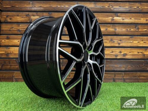 Ratlankis R19x8.5  5X112  ET  40  66.6  H4101  (BY1920)  Black Polished (MB)  For RACIN  (Z3+Z6)  (Style Vossen)