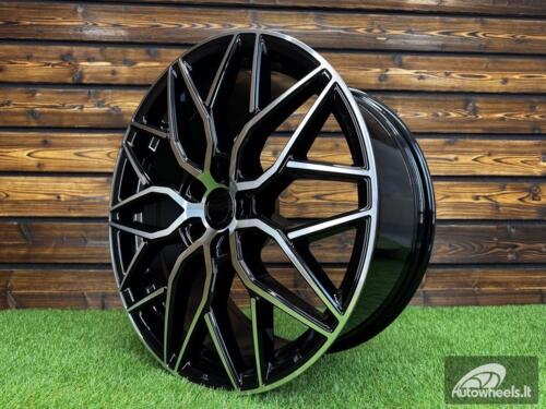 Ratlankis R19x8.5  5X112  ET  40  66.6  H4101  (BY1920)  Black Polished (MB)  For RACIN  (Z3+Z6)  (Style Vossen)