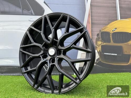 Ratlankis R19x8.5  5X120  ET  33  72.6  H4101  (BY1920)  Black Half Matt (BLHM)  For RACIN  (Z3)  (Vossen Style Front+Rear)