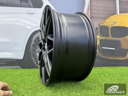 Ratlankis R19x8.5  5X120  ET  33  72.6  H4101  (BY1920)  Black Half Matt (BLHM)  For RACIN  (Z3)  (Vossen Style Front+Rear)
