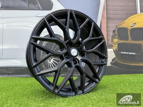 Ratlankis R19x8.5  5X120  ET  33  72.6  H4101  (BY1920)  Black Half Matt (BLHM)  For RACIN  (Z3)  (Vossen Style Front+Rear)