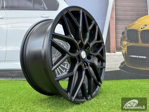 Ratlankis R19x8.5  5X120  ET  33  72.6  H4101  (BY1920)  Black Half Matt (BLHM)  For RACIN  (Z3)  (Vossen Style Front+Rear)