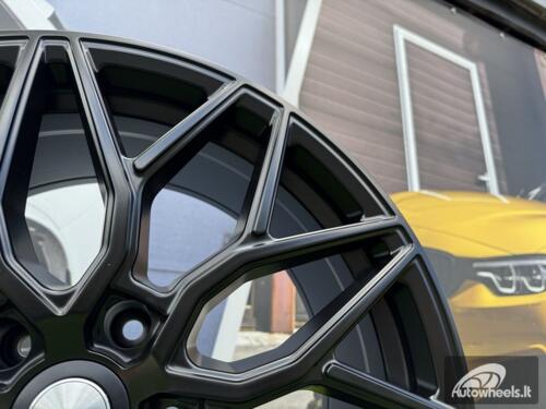 Ratlankis R19x8.5  5X120  ET  33  72.6  H4101  (BY1920)  Black Half Matt (BLHM)  For RACIN  (Z3)  (Vossen Style Front+Rear)