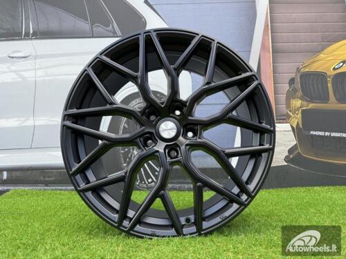 Ratlankis R19x9.5  5X120  ET  40  72.6  H4101  (BY1920)  Black Half Matt (BLHM)  For RACIN  (Z2)  (Rear+Front Style Vossen)