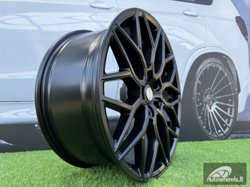 Ratlankis R19x9.5  5X120  ET  40  72.6  H4101  (BY1920)  Black Half Matt (BLHM)  For RACIN  (Z3)  (Vossen Style Front+Rear)