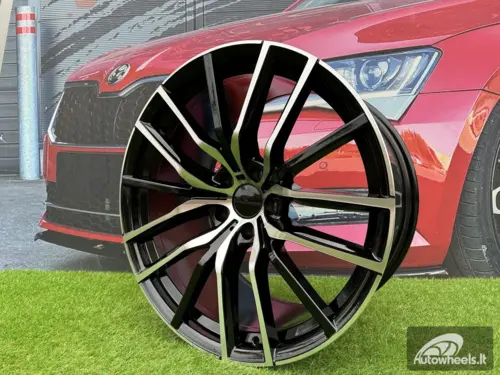 Ratlankis R21x11.5  5X120  ET  37  74.1  H5032  Black Polished (MB)  For BMW  (P1)  (Rear+Front)