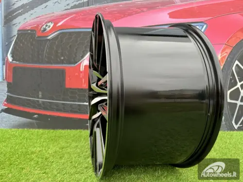 Ratlankis R21x11.5  5X120  ET  37  74.1  H5032  Black Polished (MB)  For BMW  (P1)  (Rear+Front)