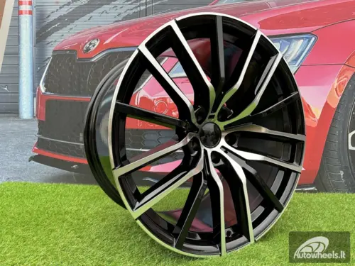 Ratlankis R21x11.5  5X120  ET  37  74.1  H5032  Black Polished (MB)  For BMW  (P1)  (Rear+Front)