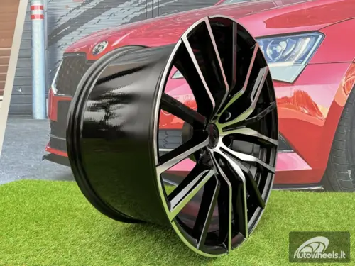 Ratlankis R21x11.5  5X120  ET  37  74.1  H5032  Black Polished (MB)  For BMW  (P1)  (Rear+Front)