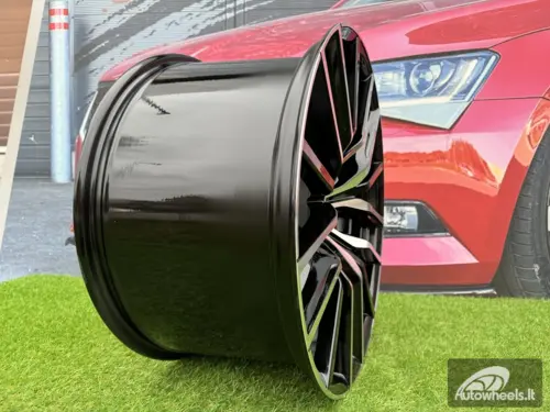 Ratlankis R21x11.5  5X120  ET  37  74.1  H5032  Black Polished (MB)  For BMW  (P1)  (Rear+Front)