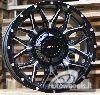 Ratlankis R18x9  6X114.3  ET  M12  66.1  B1592  Black Matt+Polished Lip (BMPL)  For 4X4  (K3)