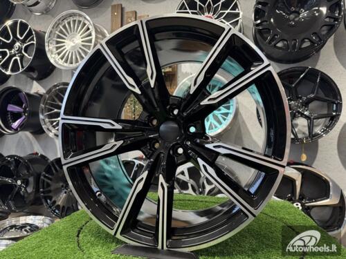 Ratlankis R21x10.5  5X120  ET  40  74.1  H5033  Black Polished (MB)  For BMW  (P1)  (Rear+Front)