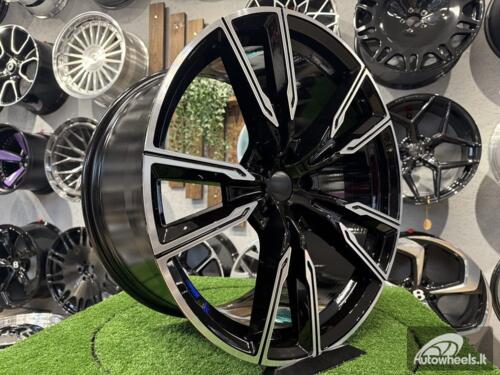 Ratlankis R21x11.5  5X120  ET  37  74.1  H5033  Black Polished (MB)  For BMW  (P1)  (Rear+Front)