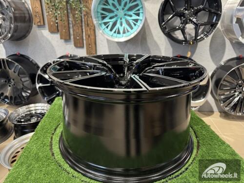 Ratlankis R21x11.5  5X120  ET  37  74.1  H5033  Black Polished (MB)  For BMW  (P1)  (Rear+Front)