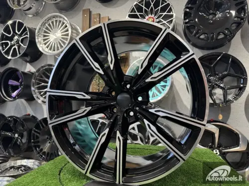 Ratlankis R22x9.5  5X112  ET  37  66.6  H5033  (A5552)  Black Polished (MB)  For BMW  (P)  ()