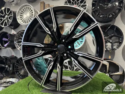 Ratlankis R22x9.5  5X112  ET  37  66.6  H5033  (A5552)  Black Polished (MB)  For BMW  (P)  ()