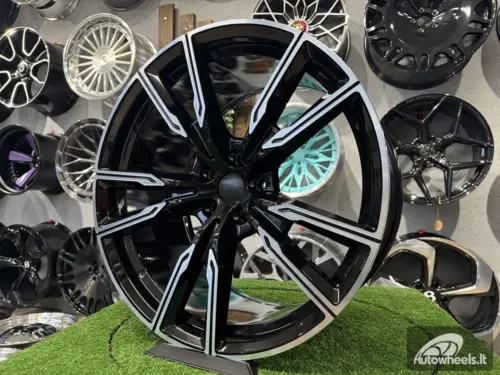 Ratlankis R22x9.5  5X112  ET  37  66.6  H5033  (A5552)  Black Polished (MB)  For BMW  (P)  ()