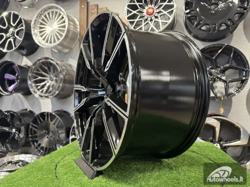 Ratlankis R22x9.5  5X112  ET  37  66.6  H5033  (A5552)  Black Polished (MB)  For BMW  (P)  ()