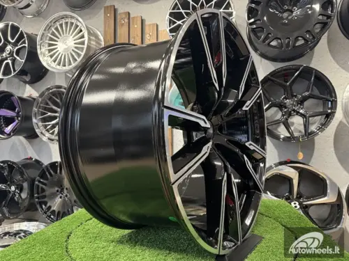 Ratlankis R22x9.5  5X112  ET  37  66.6  H5033  (A5552)  Black Polished (MB)  For BMW  (P)  ()