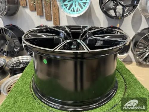 Ratlankis R22x9.5  5X112  ET  37  66.6  H5033  (A5552)  Black Polished (MB)  For BMW  (P)  ()