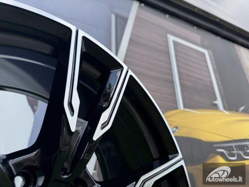 Ratlankis R22x9.5  5X112  ET  37  66.6  H5033  (A5552)  Black Polished (MB)  For BMW  (P)  ()