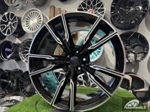 Ratlankis R22x10.5  5X112  ET  43  66.6  H5033  (A5552)  Black Polished (MB)  BMW  (P)  (Rear+Front X5/X6)