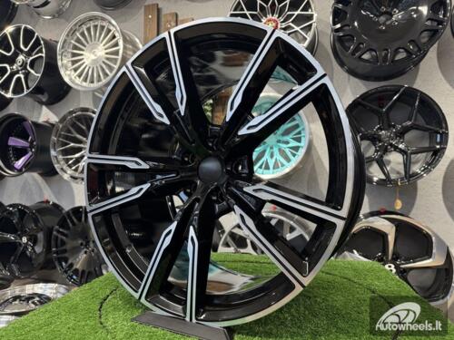Ratlankis R22x10.5  5X112  ET  43  66.6  H5033  (A5552)  Black Polished (MB)  BMW  (P)  (Rear+Front X5/X6)