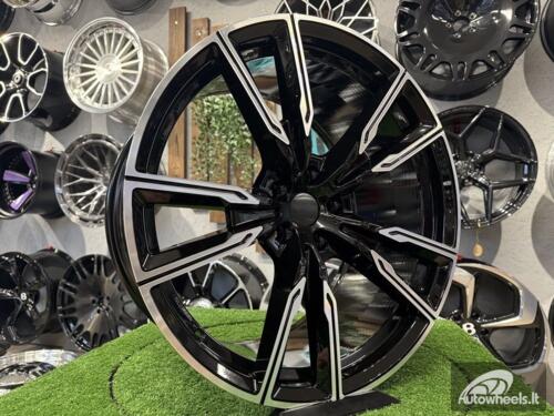 Ratlankis R22x10.5  5X112  ET  43  66.6  H5033  (A5552)  Black Polished (MB)  BMW  (P)  (Rear+Front X5/X6)