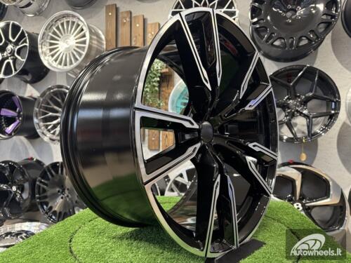 Ratlankis R22x10.5  5X112  ET  43  66.6  H5033  (A5552)  Black Polished (MB)  BMW  (P)  (Rear+Front X5/X6)