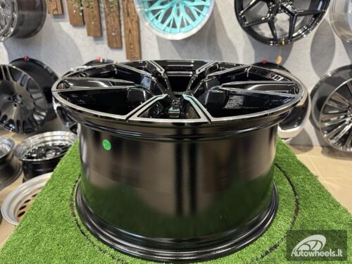 Ratlankis R20x10.5  5X112  ET  40  66.6  H5033  (3S1112)  Black Polished (MB)  For BMW  (K4)  (HYBRID FORGED (Rear+Front))