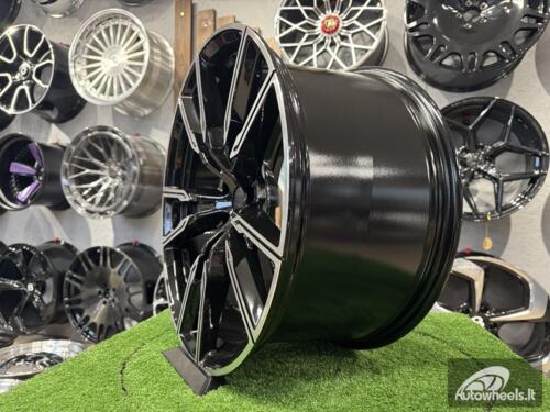 Ratlankis R20x9  5X112  ET  35  66.6  H5033  (3S1112)  Black Polished (MB)  For BMW  (K4)  (HYBRID FORGED (Rear+Front))