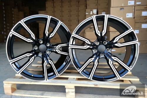 Ratlankis R20x9  5X112  ET  35  66.6  H5033  (3S1112)  Black Polished (MB)  For BMW  (K4)  (HYBRID FORGED (Rear+Front))