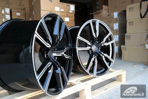 Ratlankis R20x9  5X112  ET  35  66.6  H5033  (3S1112)  Black Polished (MB)  For BMW  (K4)  (HYBRID FORGED (Rear+Front))