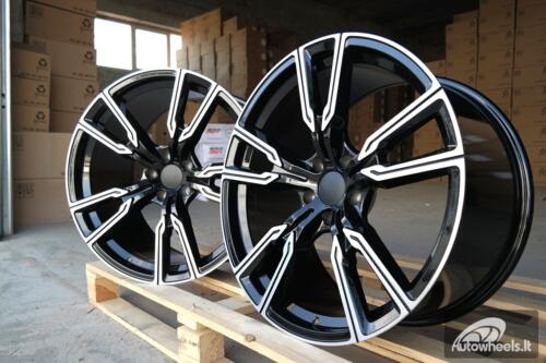 Ratlankis R20x9  5X112  ET  35  66.6  H5033  (3S1112)  Black Polished (MB)  For BMW  (K4)  (HYBRID FORGED (Rear+Front))