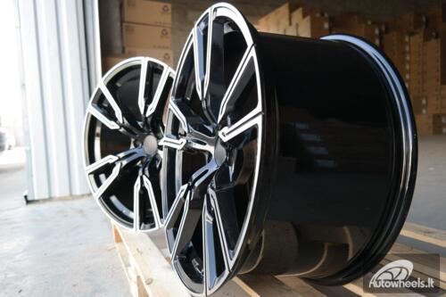 Ratlankis R20x9  5X112  ET  35  66.6  H5033  (3S1112)  Black Polished (MB)  For BMW  (K4)  (HYBRID FORGED (Rear+Front))