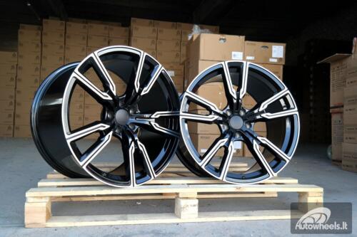 Ratlankis R20x9  5X112  ET  35  66.6  H5033  (3S1112)  Black Polished (MB)  For BMW  (K4)  (HYBRID FORGED (Rear+Front))