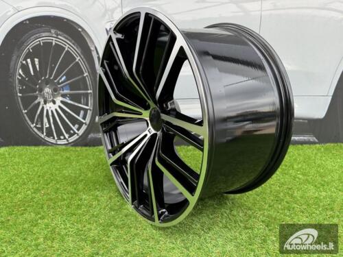 Ratlankis R20x9  5X112  ET  35  66.6  H5059  Black Polished (MB)  For BMW  (P1+P2)  (Rear+Front)