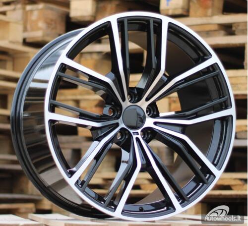 Ratlankis R20x9  5X112  ET  35  66.6  H5059  Black Polished (MB)  For BMW  (P1)  (Rear+Front)