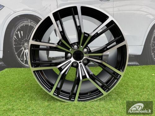 Ratlankis R20x10.5  5X112  ET  40  66.6  H5059  Black Polished (MB)  For BMW  (P1)  (Rear+Front)